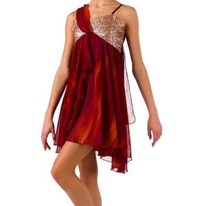 Costume Gallery Dance Lyrical/Jazz Sequin Top Size Child Large